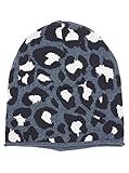 Zwillingsherz Slouch Beanie Mütze mit Baumwolle für Kinder Mädchen Jungen - Hochwertige Cap Kappe im Leo Muster Motiv - Perfekt für Sommer Herbst Winter - Warme Haube für Kids