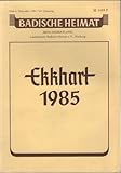  Badische Heimat - Ekkhart 1985 - Heft 4, Dezember 1984, 64. Jahrgang