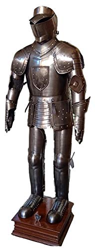 THOR INSTRUMENTS (with device) Medieval Wearable Knight Gothic Armor Halloween Costume Full Suit Of Armor Black Antique