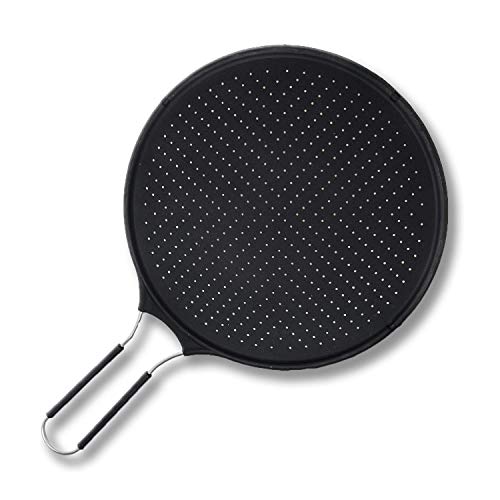 Alpha Living 60100 Premium Splatter Guard for Frying Pan & Food Strainer