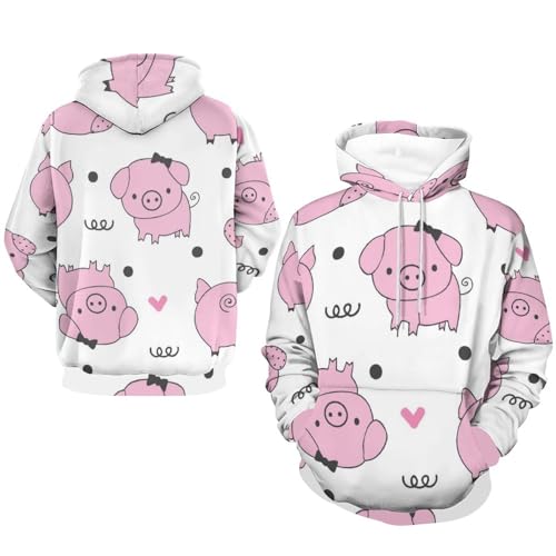 Sweatshirt Pull Cochon Mignon UMENG cadeau original pour anniversaire S
