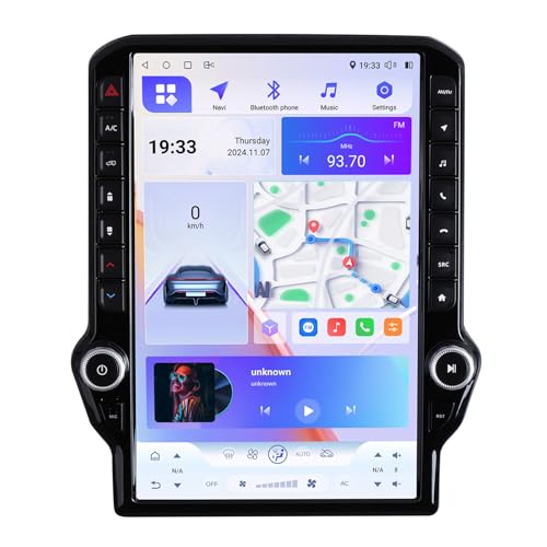 Radio con Pantalla 14.5" para Dodge RAM 1500/2500/3500 2013-2018 miniatura 1