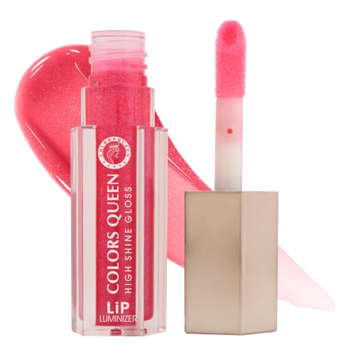 Image of Colors Queen Lip Luminizer Lip Gloss for Women | Hydrating & Glass Shine Finish | Highly Pigmented, Lightweight & Non-Sticky Formula | One Stroke Application | Long Lasting Lip Gloss Infused with Shea Butter (19 - Sugar Rush, 9ml)