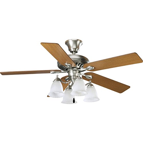 Progress Lighting P2521-81 Airpro Ceiling Fans, 52-Inch Diameter X 14-5/8-Inch Height, Nickel #TOP1