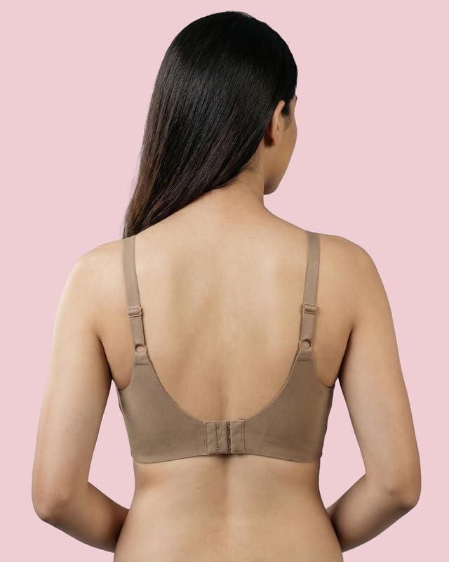 Image of Women's Cotton Padded Full Coverage Bonded Bra | Seamless T-Shirt Bra | Wire-Free | Breathable Cotton Fabric | Elastic-Free Bottom Band & Armholes | No Marks, No Digging | Pack of 1
