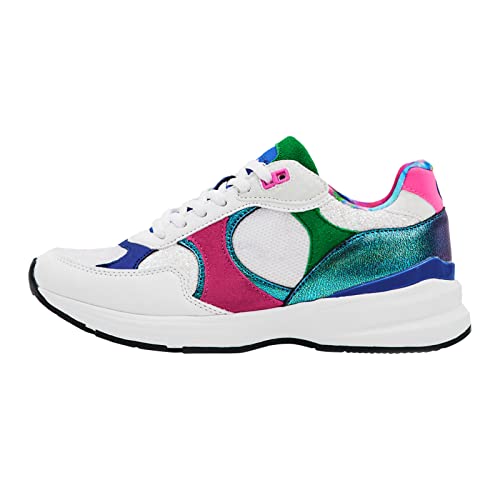 Basket à lacets Desigual Moon Patch Flowers chaussure en toile femme motif floral