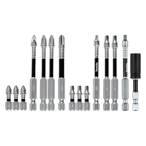 Makita 50 Piece Drill and Drive Accessory Kit, Impact Bits Set with HSS Drill Bits, Magnetic Bit Holders, Socket Adapters, Clear Stackable Storage Case, E-11950 by Makita - Used condition - CA$27.95