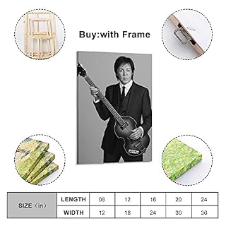 Paul McCartney Poster classique rock Star Poster et toile Art imprimé moderne pour chambre familiale 40 x 60 cm - Les Beatles, Paul McCartney, John Lennon, RIngo Starr, George Harrison Paul McCartney Poster classique rock Star Poster et toile Art imprimé moderne pour chambre familiale 40 x 60 cm – Image 2