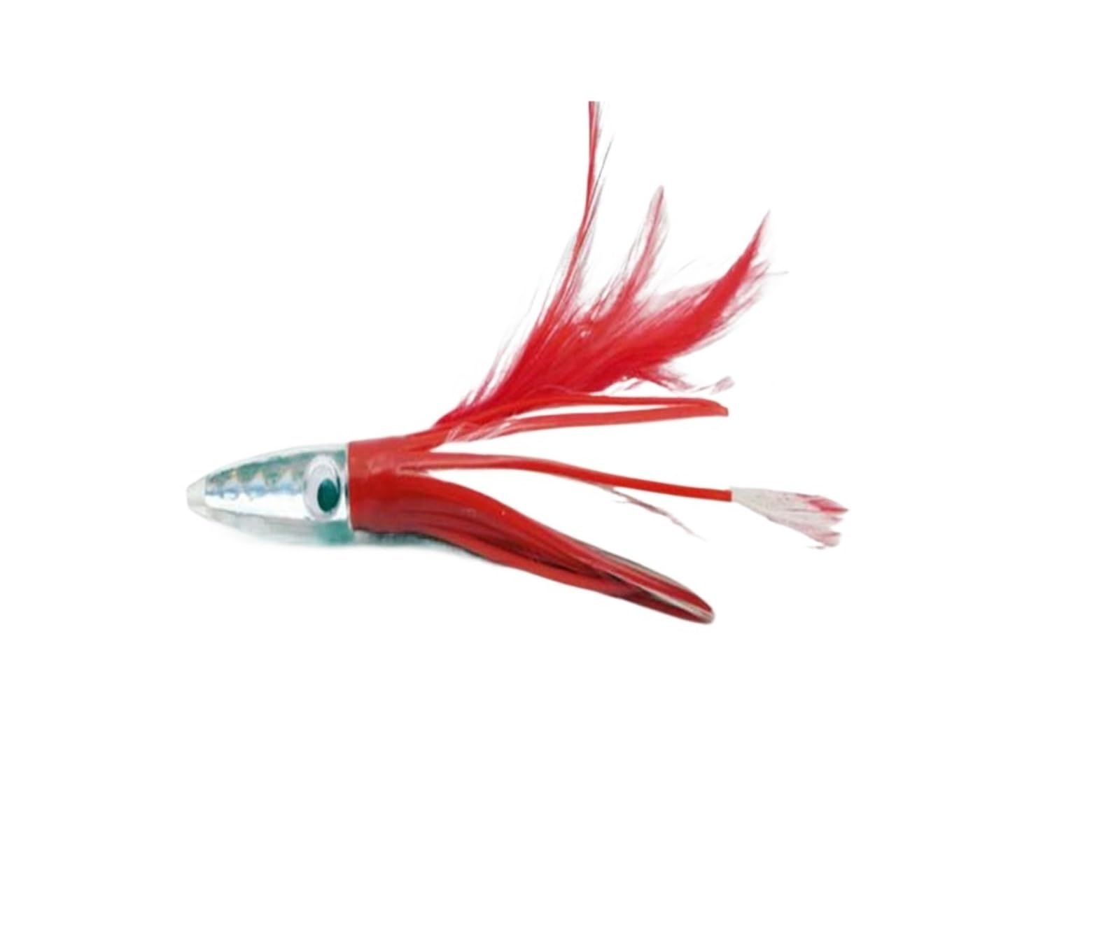 INEOUT 5Pcs Hard Octopus Lure Squid jigs Big Game Lure Bait 32g 14cm Trascinare Esche da Pesca Gonna di Piume Attrezzatura da Pesca in Mare
