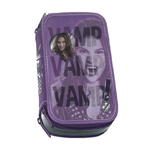 Chica Vampiro Estuche Triple con Colores  rotuladores y Accesorios Escolares  poliéster