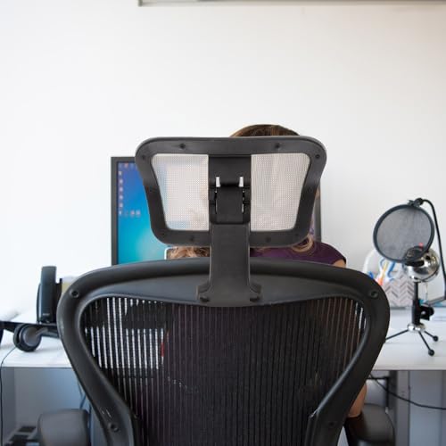 Appui-tête réglable TIDTALEO pour chaise de bureau et ordinateur en nylon noir - 6