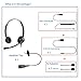 MAIRDI Telephone Headset with RJ9 Jack & 3.5mm for Multipe Devices, Office Headset with Mic Noise Canceling for Call Center, Work with Landline Deskphone Cell Phone PC Laptop