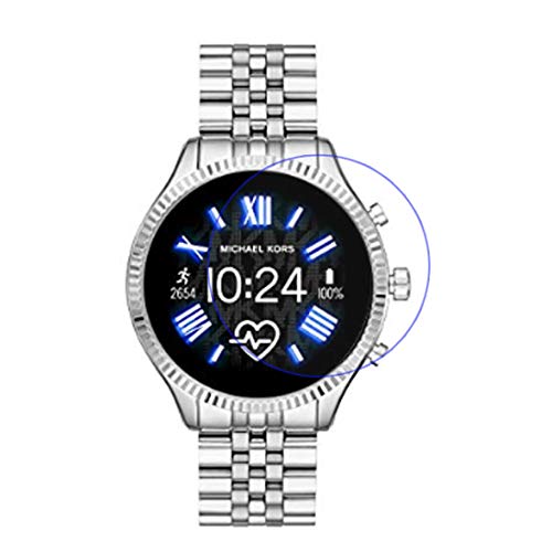 Compatible for Michael Kors Access Lexington 2 Screen Protector, AWADUO Tempered Glass Screen Film Protector for Michael Kors Access Lexington 2, Made from Real Glass