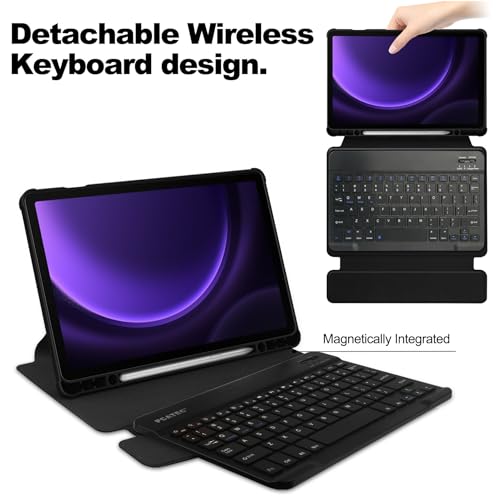 Housse de clavier sans fil détachable Galaxy Tab S9 support pivotant - 7