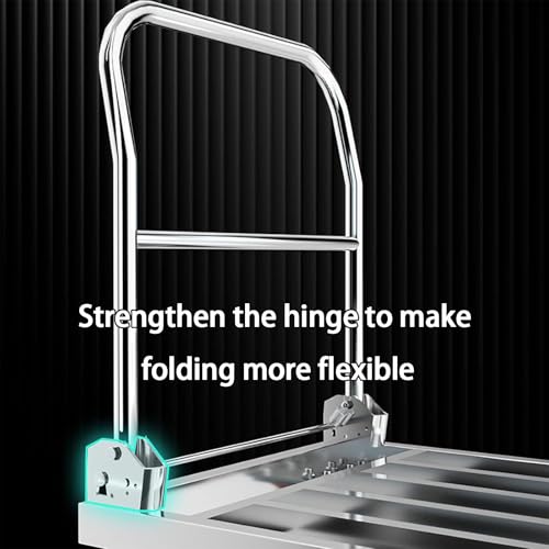 Carro de plataforma plegable resistente: carga pesada con ruedas silenciosas 3