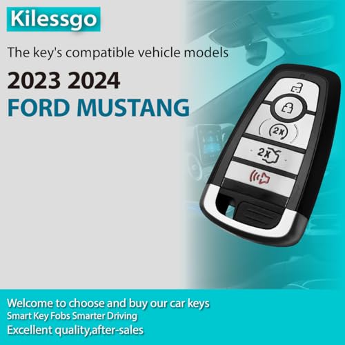 Control Ford Mustang M3N-A3C108397 con 5 botones funcionales y 434MHz 2