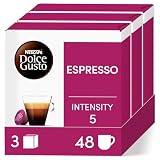 NESCAFÉ DOLCE GUSTO Espresso Arabica 100%   Capsules Compatibles Machine à Expresso   48 Unités de 50 ml   Végétarien   Torréfié   America du Sud