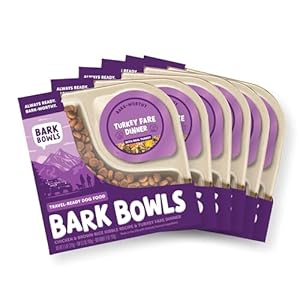 Travel-Ready Dog Food, Turkey Fare Dinner – 7.5 oz Trays (6 Count), Made in The USA with Real Turkey