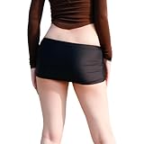 Mini jupe moulante pour femme avec coupe ultra courte et ligne serrée Design sexy pour les fêtes en club et les loisirs Vêtements de jambe tendance Collection tendance, Style/L02 noir, taille