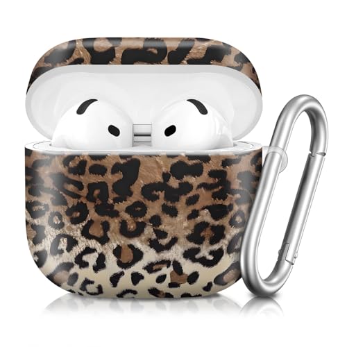 Coque AirPods 4 rétro léopard coque antichoc pour homme et femme