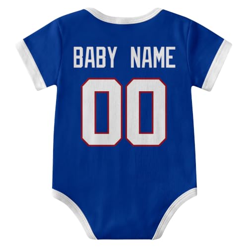 Image of KREDE Baby Clothes Custom Short Sleeves for Baby Boy Gifts | Custom Bodysuit with Number Name Gifts for Baby