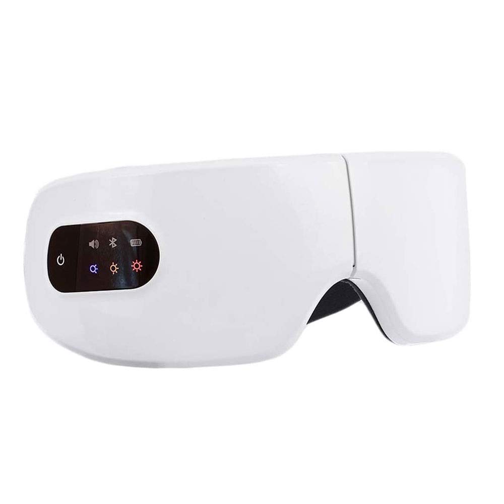 Masajeador de Ojos con Calor, Vibración portátil Recargable Terapia Massager Massager Bluetooth Masaje Música para Alfender Colorida De Ojo Círculos Oscuros Bolsas Ojos Ojo Mejor MEJOREN SUEÑO,