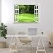 wall26 Removable Wall Sticker/Wall Mural - Garden Green Grass | Creative Window View Wall Decor - 36"x48"