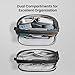 tomtoc Electronic Organizer Travel Case, Water Resistant Dual Compartment Tech Pouch Cable Organization Storage Bag for Charger, Cord, Phone, Hard Drive, Power Bank, Accessories Travel Essentials tomtoc Electronic Organizer Travel Case, Water Resistant Dual Compartment Tech Pouch Cable Organization Storage Bag for Charger, Cord, Phone, Hard Drive, Power Bank, Accessories Travel Essentials