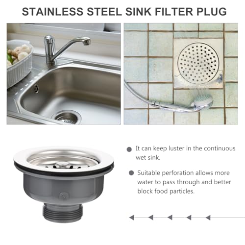 Colador para fregadero de cocina en acero inoxidable miniatura 6