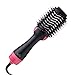 Produktbild 2 in 1 Multifunktionaler Haartrockner & Volumizer Rotierende Haarbürstenrolle Rotieren Styler Kamm Glätten Curling Heißluftkamm-Rosa
