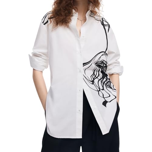 Image of Desigual Women's Woman Woven Shirt Long Sleeve