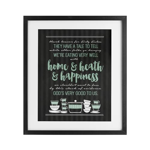 Affiche encadrée God's Good To Us Kitchen par Stupell Industries, cadre blanc 53x43 cm
