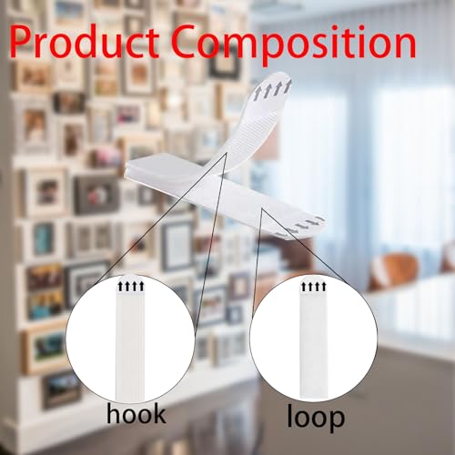 Image of 36 Pairs Picture Hanging Strips, Heavy Duty Wall Hanging Strips Adhesive Picture Hangers Painting Strips Wall Mounting Strips Poster Hanging Strips for Frame Hanging Mounting(72 Strips)