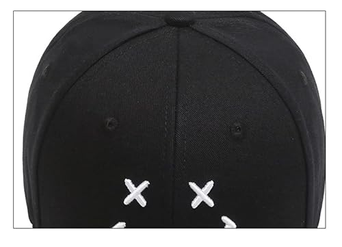 Boné Masculino Dad Hat Strapback Aba Curva Ajustavél (Preto-Carinha)