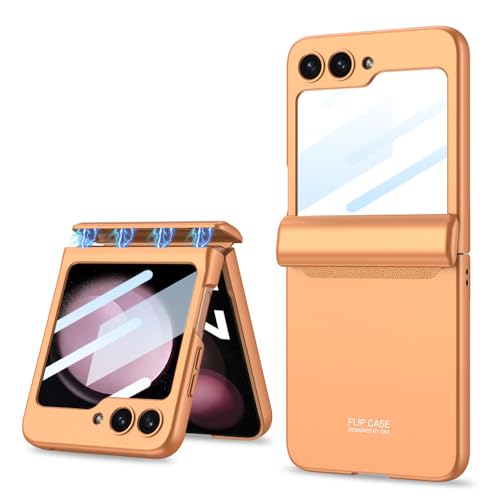 Coque rigide en PC Samsung Galaxy Z Flip 5 ENILSA antichoc magnétique orange