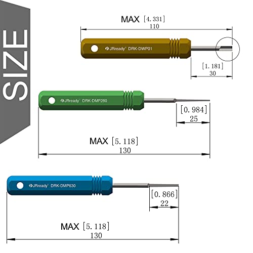 Jrready St5211 Pin Removal Tool Kit For Weather Pack Metri Pack Series Connector Harness Terminals And Connector Crimp Pin Etc Electrical Connector, Tool Kit Include Drk 785084 Amp 1.5Mm Removal Tool #TOP1