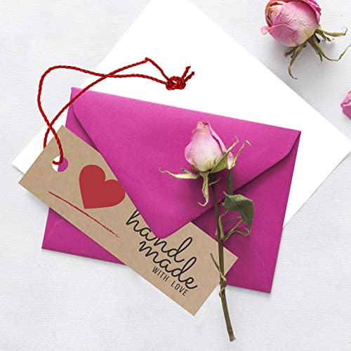 Image of Clickedin - Thank You Brown Tags for Packaging with String 50 Pieces