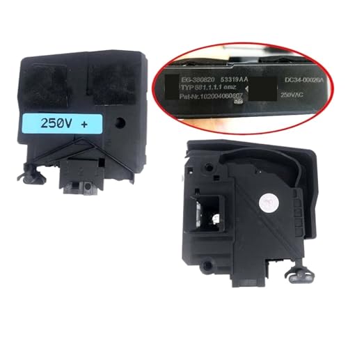 Washing Machine Electronic Door Lock Delay Switch DC34-00026A WW90h7410ew Sc 12H8420EW 3 Plug 1pcs