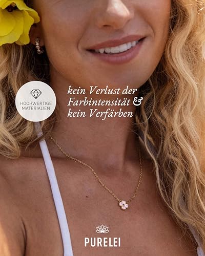 Purelei Fancy Ohrringe (Gold) – Damenohrringe aus Zirkonia-Schmucksteinen und Edelstahl (14K vergoldet) – Wasserfeste Creolen – 17 mm Durchmesser – Modeschmuck für deinen individuellen Look