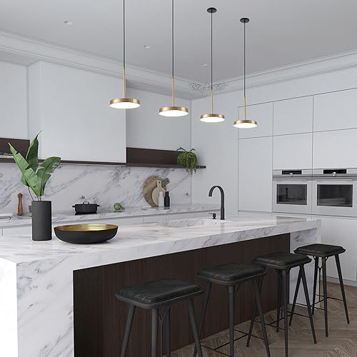 Lámpara de araña interior moderna con luz LED blanca cálida ajustable para pasillo 5