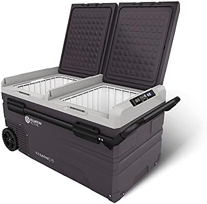 Bluefin Active Ice Cache 75L | Portable Travel Fridge | Advanced Cooling & Freezing Technology | Energy Efficient Charging | Dual Storage Compartments | Smartphone App Control | LCD | AC & DC