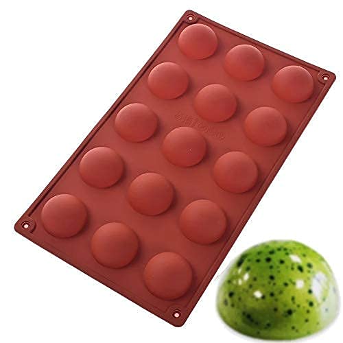 Amos Silicone 15 Cavity Half Round Shape Chocolate Mould Pack of 1 (Random Color) (B09K7C98GR) Amazon Price History, Amazon Price Tracker