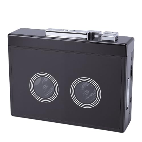 Jectse Reproductor de Cinta de Casete, Convertidor Portátil de Casete a MP3 con Soporte para Unidad Flash USB y Conector Auxiliar de 3,5 Mm, para Auriculares, Altavoces, Reproducción de