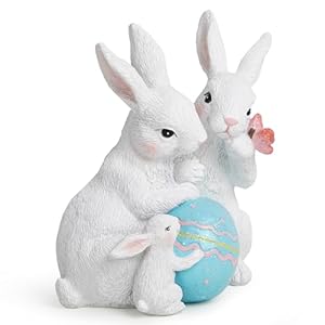 Hodaoeasterbunnyfamilydecorationsspringeasterrabbitdecorbunnygiftstabletopperdecorationsforeasterpartyhomeholidaycuterabbiteasterdaydecorationsfamilyeggwhite Urban Country Home Decor Hodao easter bunny family decorations spring easter rabbit decor bunny gifts tabletopper decorations for easter party home holiday cute rabbit easter day decorations family egg white urban country home decor