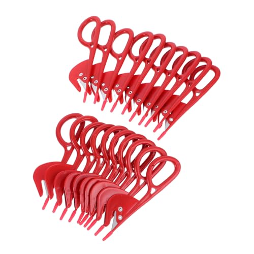 UTHCLO Set de Couteaux Acier Inoxydable pour Découpe et Ouverture des Intestins de Volaille Outil Pratique et Abs pour Cuisine Usage Manuel Couleurs Assorties Aléatoires