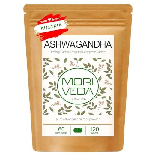 MoriVeda® - Ashwagandha compresse 1000 mg o capsule 600 mg - prodotto naturale puro in alta qualità - ciliegia invernale, ginseng indiano (1x120 compresse)