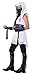 Girls White Ninja Costume Small