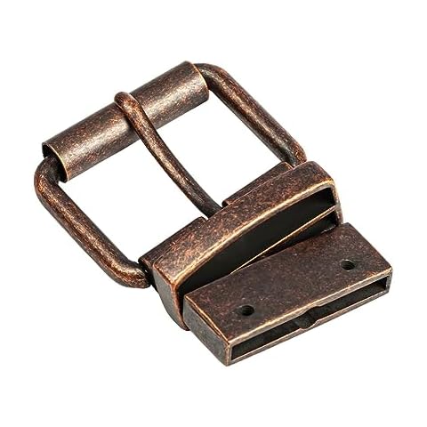DJCAIZYY 1.5" Vintage Red Copper Belt Buckle Cover