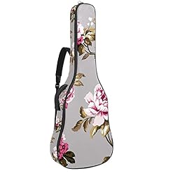 Sac de guitare acoustique rembourrage épais étanche double bandoulière réglable étui de guitare sac de transport, fleur… - Les Beatles, Paul McCartney, John Lennon, RIngo Starr, George Harrison