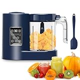 CuddleeBaby Baby Food Maker, Baby Food Processor with Silicone Spatula, Baby Food Blender, Auto Cooking & Grinding, Steam Cook and Blender, Touch...